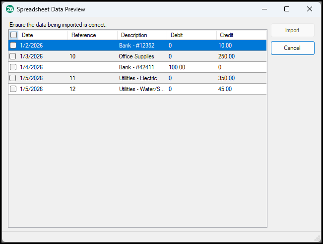 Data preview